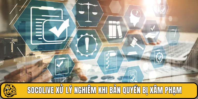 SOCOLIVE xử lý nghiêm khi bản quyền bị xâm phạm