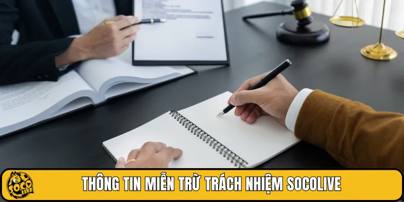 Thông tin miễn trừ trách nhiệm SOCOLIVE